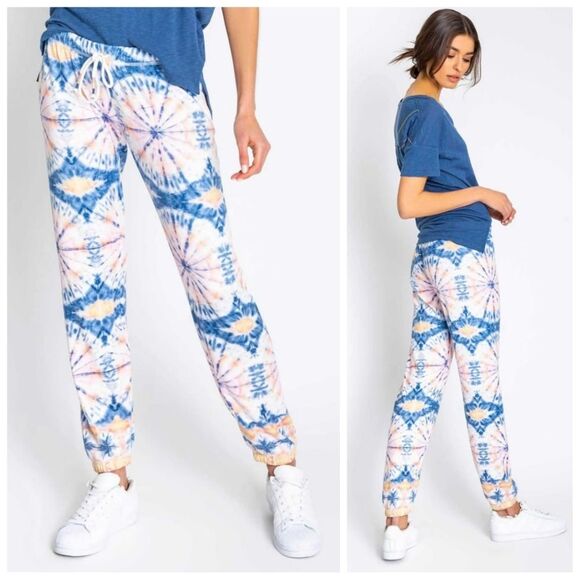 NWOT|PJ Salvage Hello Sunshine Tie Dye Lounge Pants, XS - Picture 1 of 9